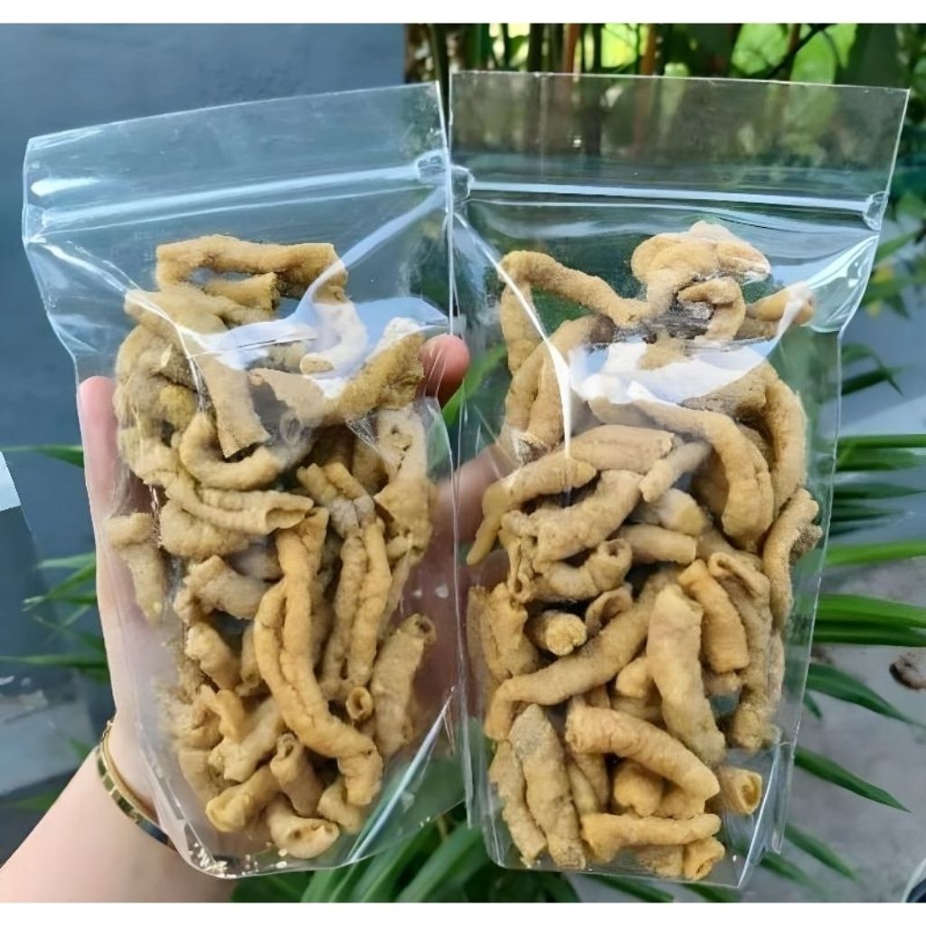

Kripik Usus Ayam Pouch Gurih Super Krispy dan Enak - Usus Gurih Original