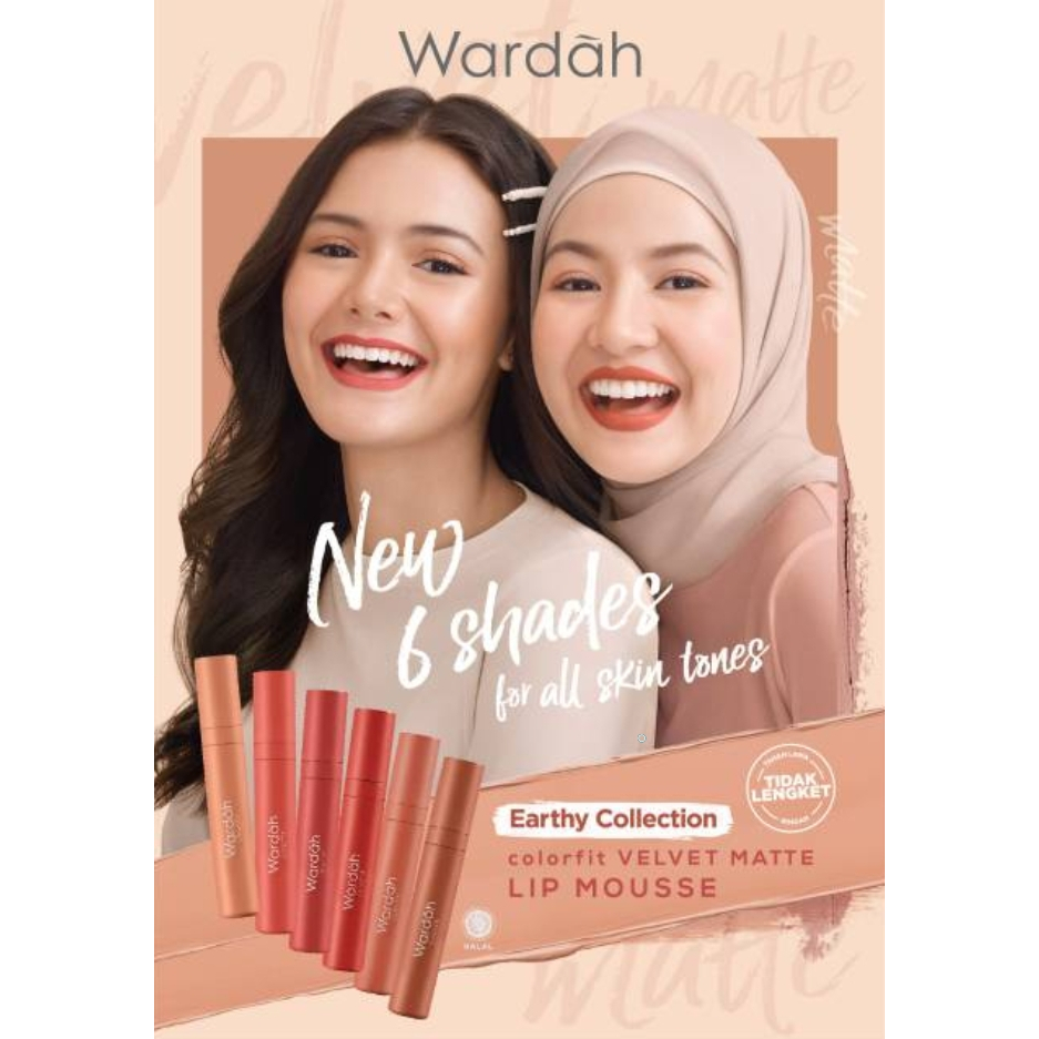 Wardah Colorfit Velvet Lip Mouse / Lipstik Matte Tahan Lama