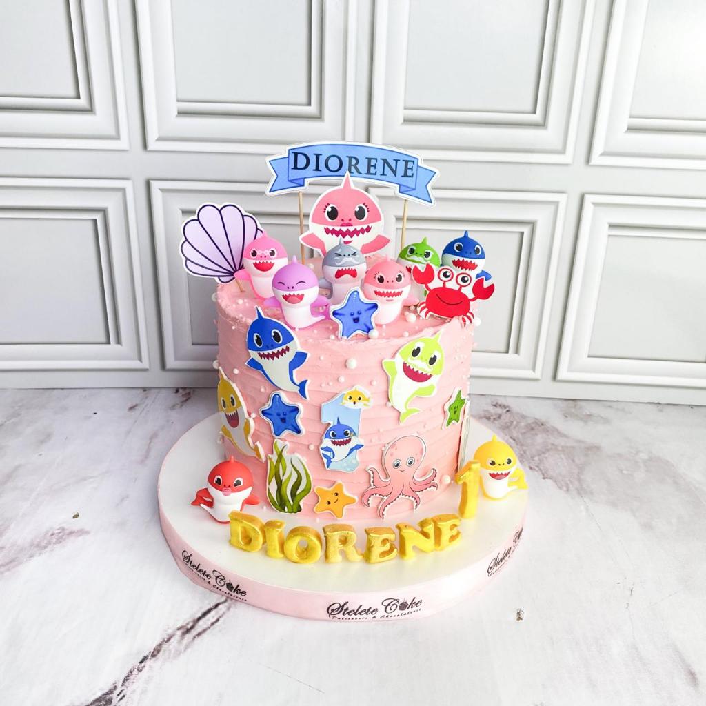 

Kue Ulang Tahun/Birthday Cake/Kue Ultah tema Baby Shark/Baby shark Girl/Kue Birthday Jakarta