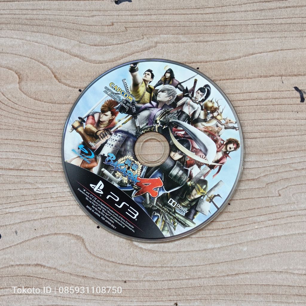 PS3 BD Kaset SENGOKU BASARA 4 Original