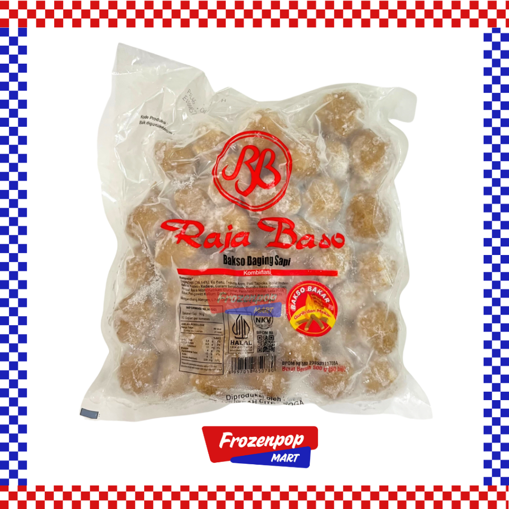 

Raja Bakso Daging Sapi Bakar 500gr / Raja Baso Bakar Isi 50 biji [INSTANT MALANG]