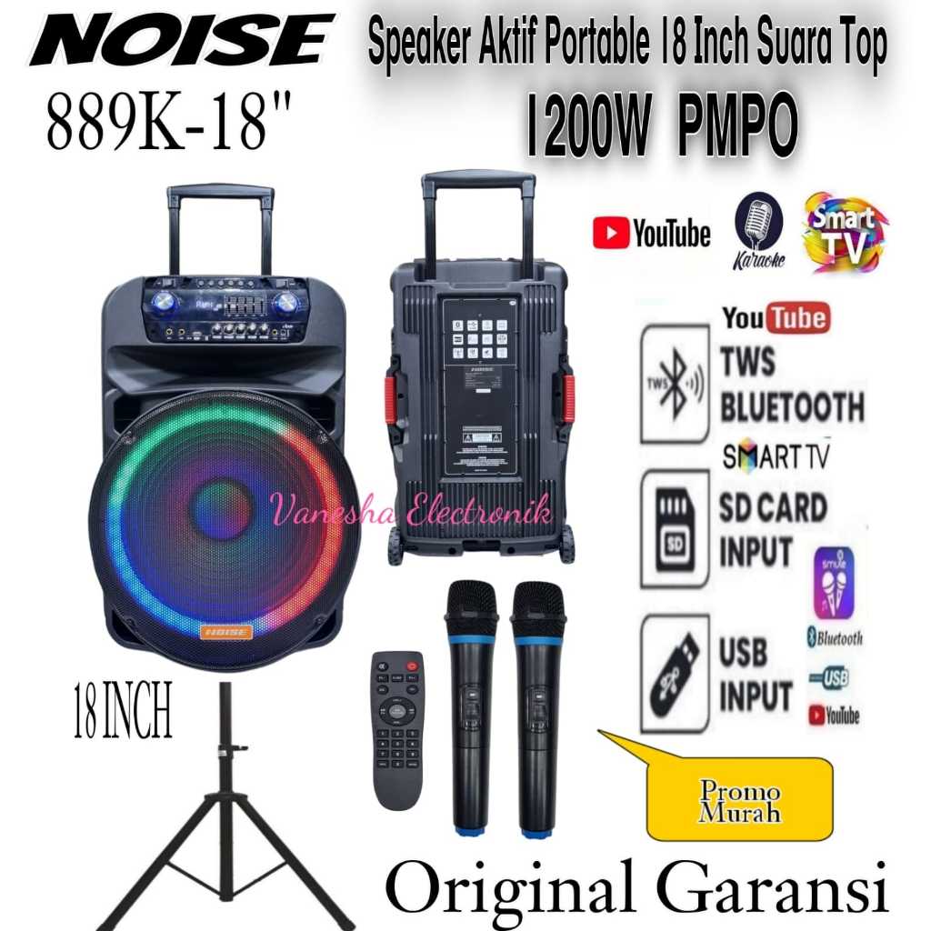 SPEAKER PORTABLE MEETING WIRELESS NOISE 899 18 INCH BLUETOOTH ORIGINAL