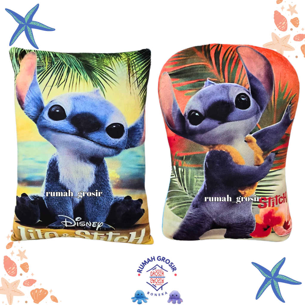 (Rumah Grosir Boneka) Bantal Boneka Stitch Lucu Bantal Lilo and Stitch