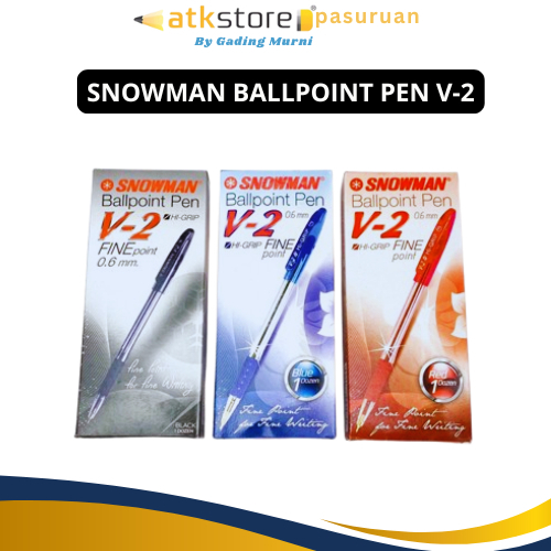 

Snowman Ballpoint Black Blue Red V - 2 / V2