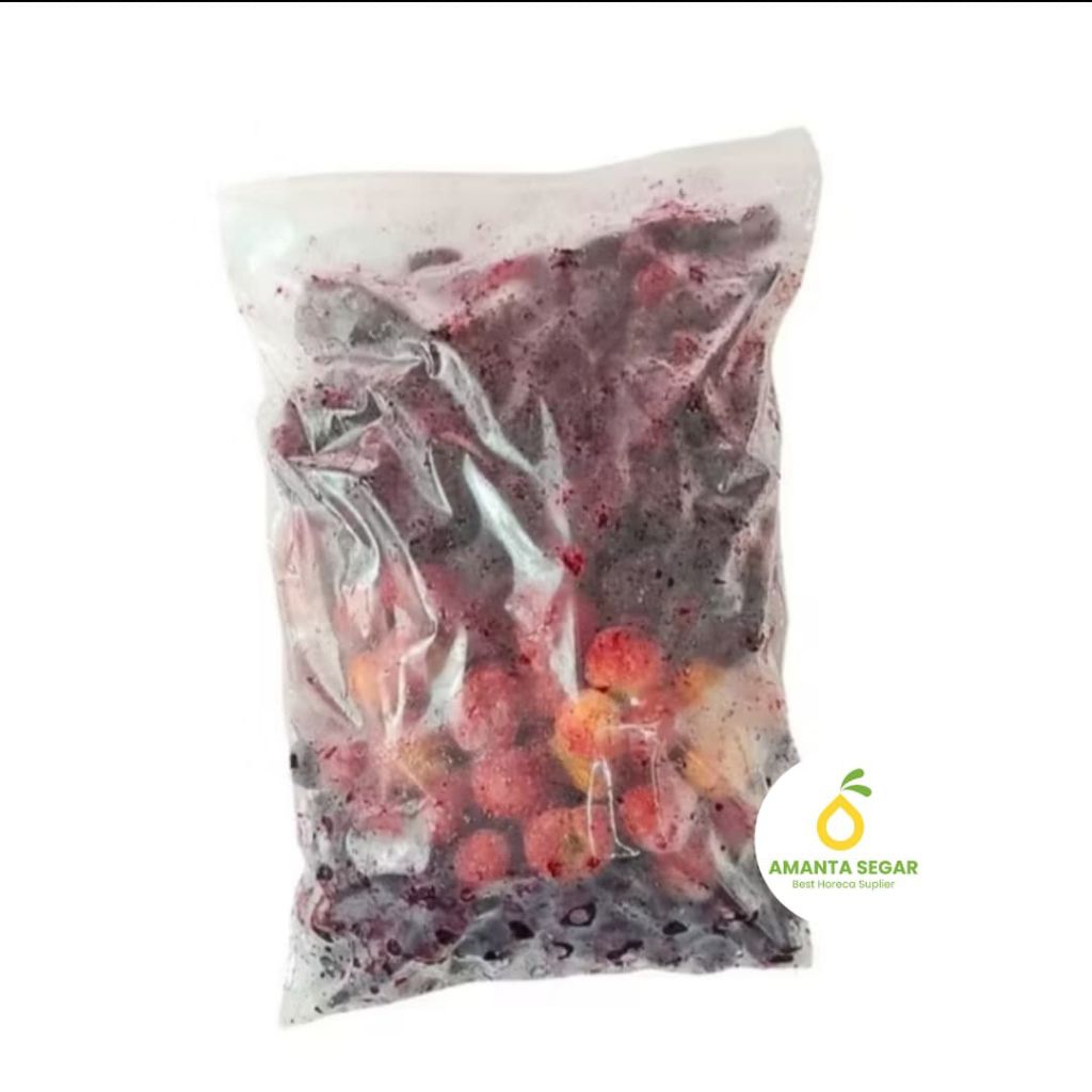 

PROMO Mix Blueberry Strawberry Mulberry/ Murbei 1kg Murah Terlaris