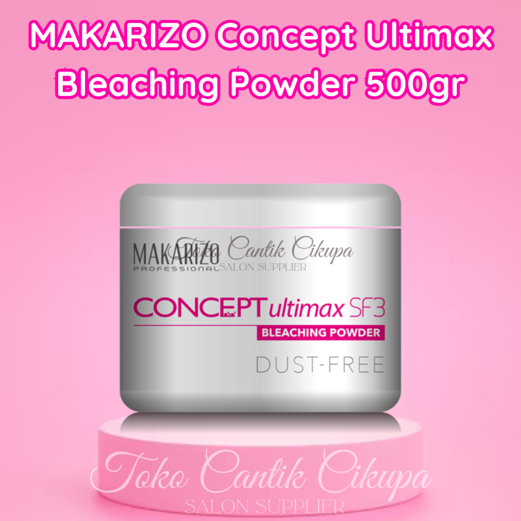 Makarizo Concept Ultimax Bleaching Powder 500gr Vegan Friendly - Pemutih Rambut