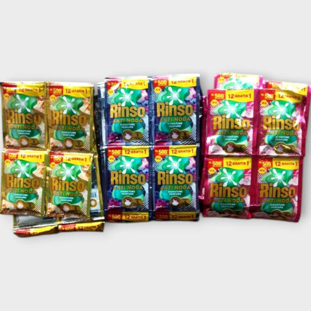 Rinso Cair Detergen 26 Sachet / Rinso Cair Sachet 500