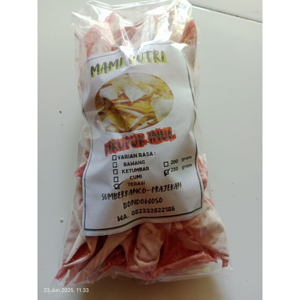 

Kerupuk Inul Terasi 250 gr
