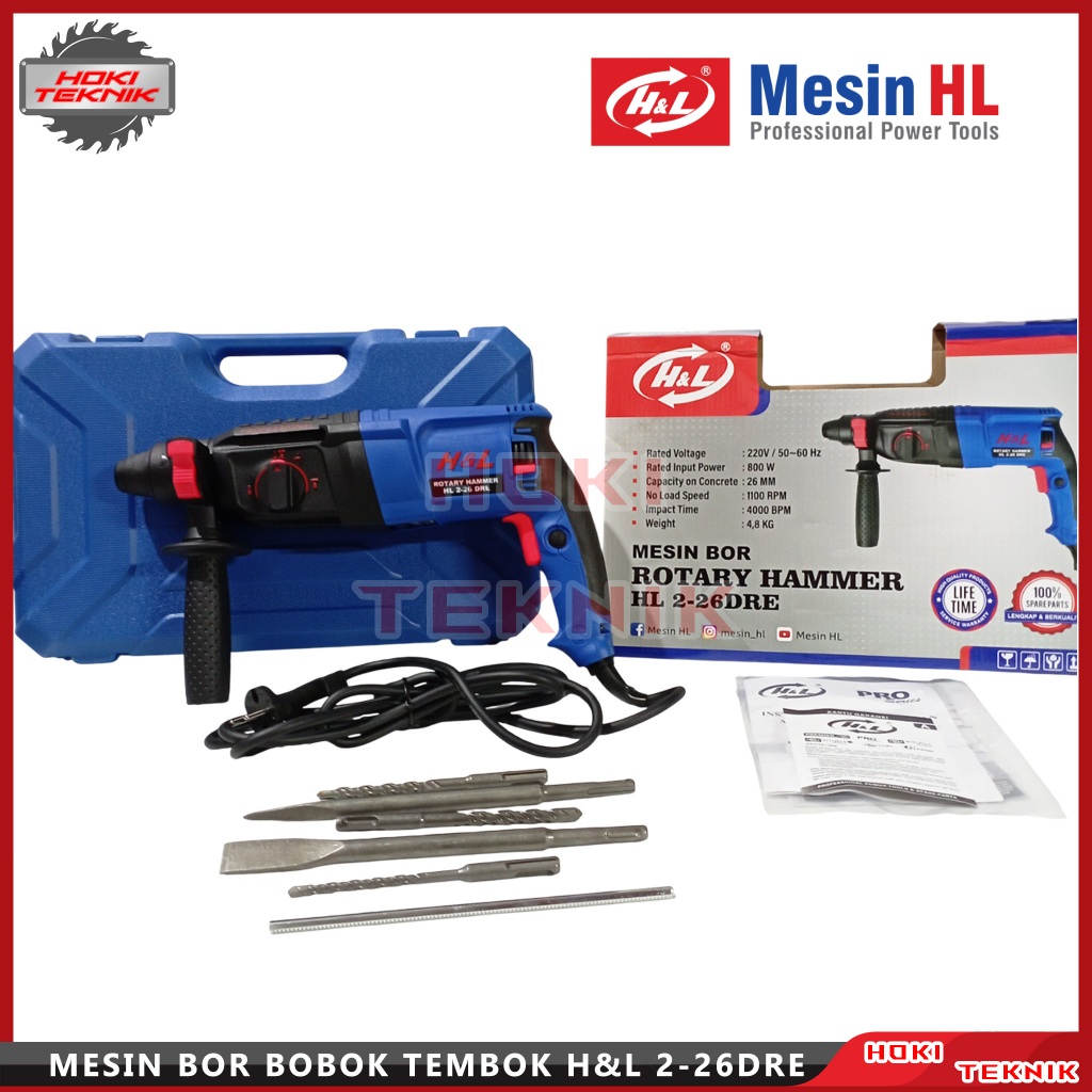Mesin Bor Rotary Hammer H&L 2-26DRE