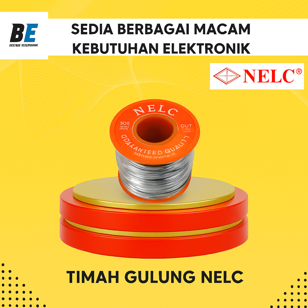Timah Gulung NELC – Solder Roll Elektronik untuk Service & DIY 10 Meter