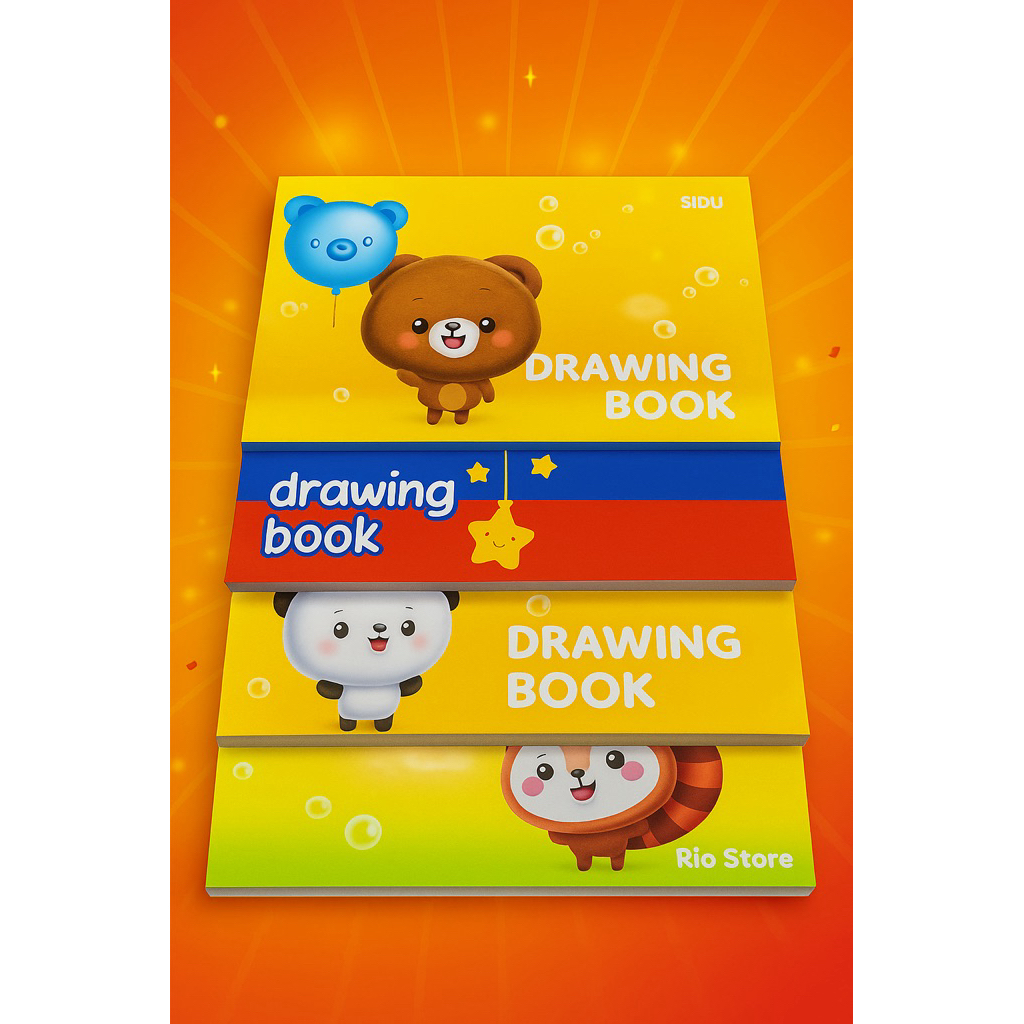 

Buku Gambar SiDU A4 / 1pack isi 5pcs Kertas Tebal Cod