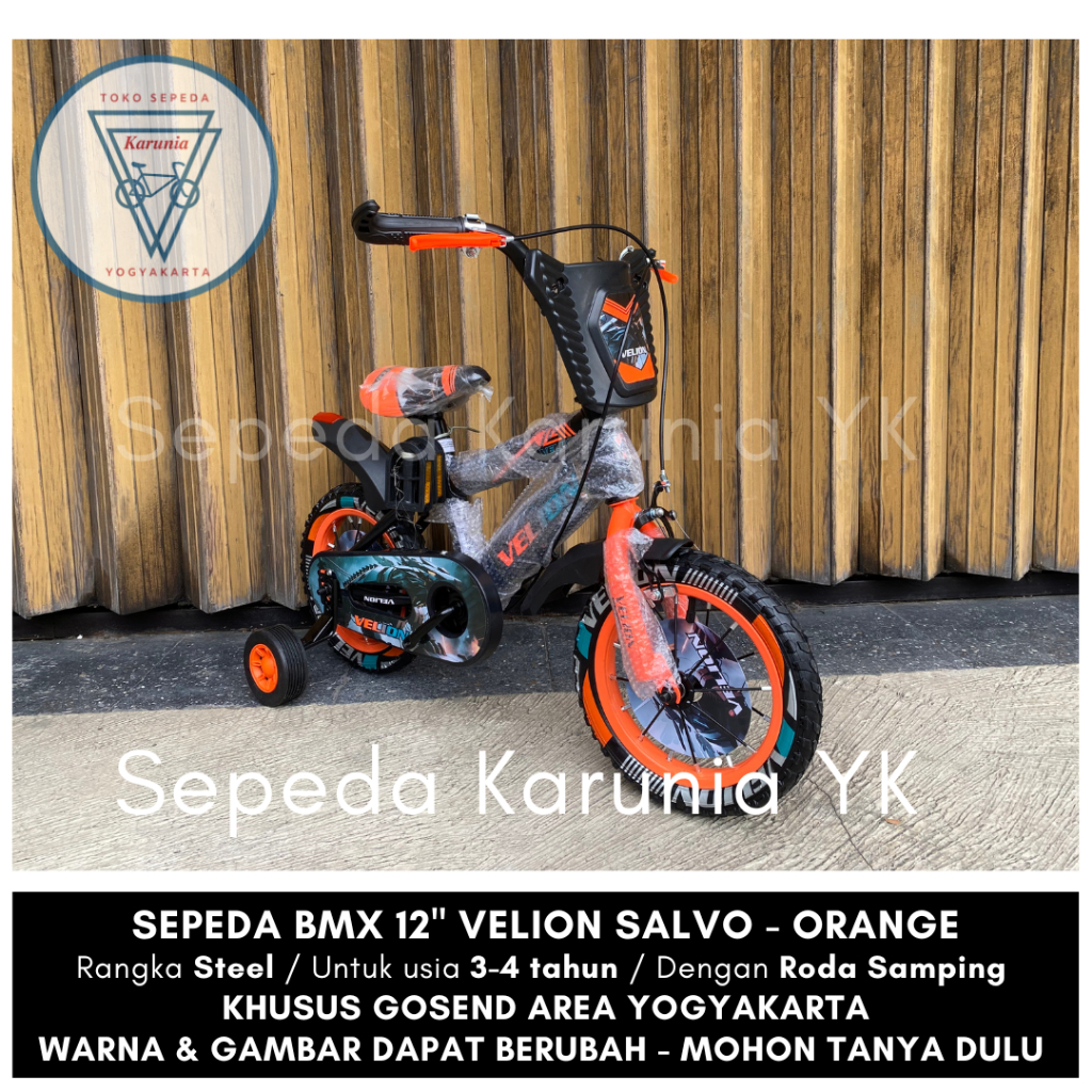 Sepeda Anak Laki-laki BMX 12" Inch 16” Inch 18" Inch Merk VELION SALVO