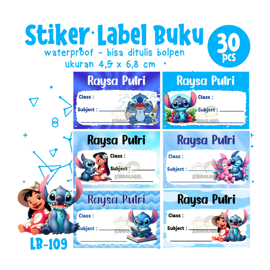 

LABEL BUKU ANAK GIRL 2