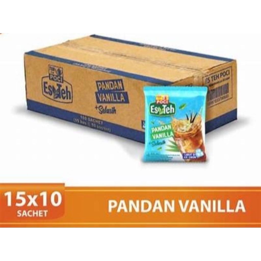 

Es Teh Poci Pandan Vanilla Selasih 24g 1dus isi 150pcs