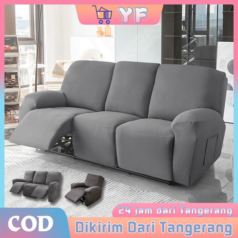 Cover Kursi Sofa Sutra Susu Sarung Sofa 3 Seater Waterproof