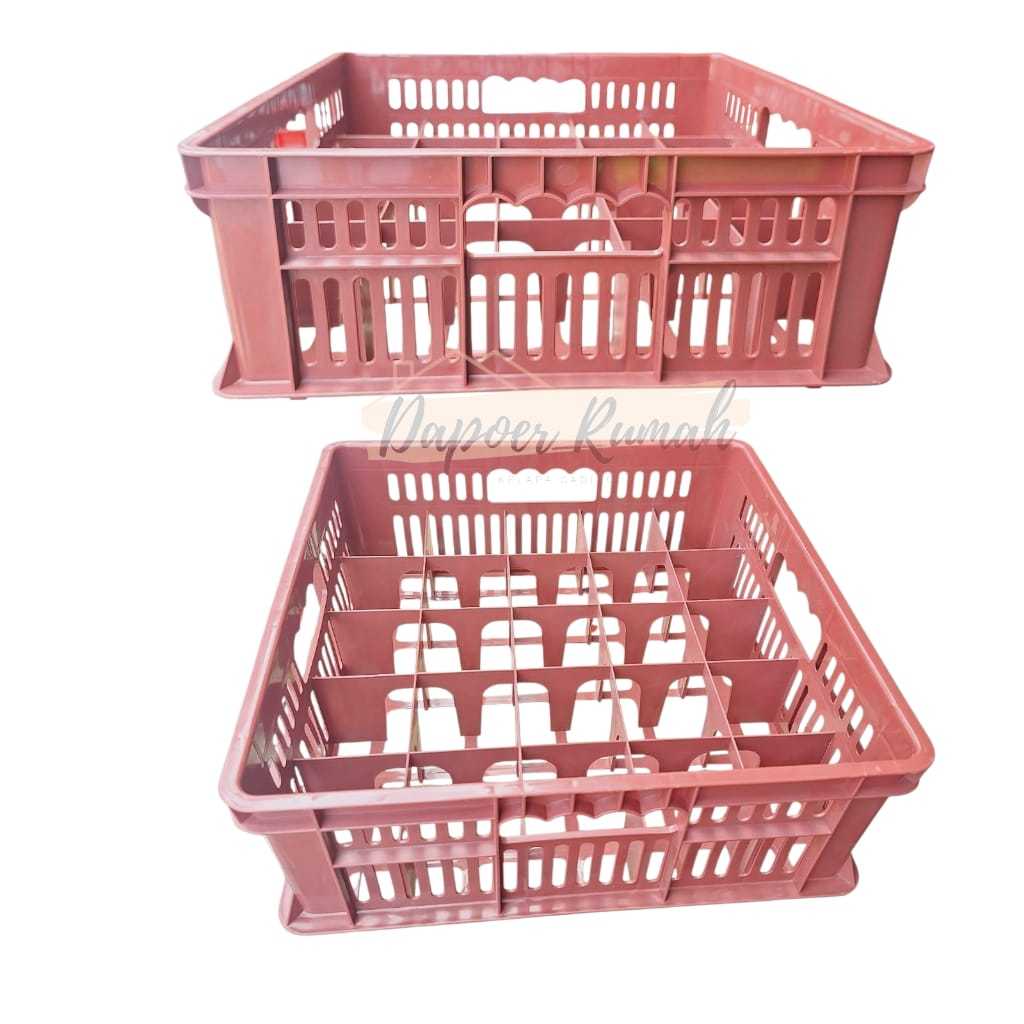 Krat Gelas Dx 25 Lubang/Krat Gelas Plastik/Krat Gelas Hajatan