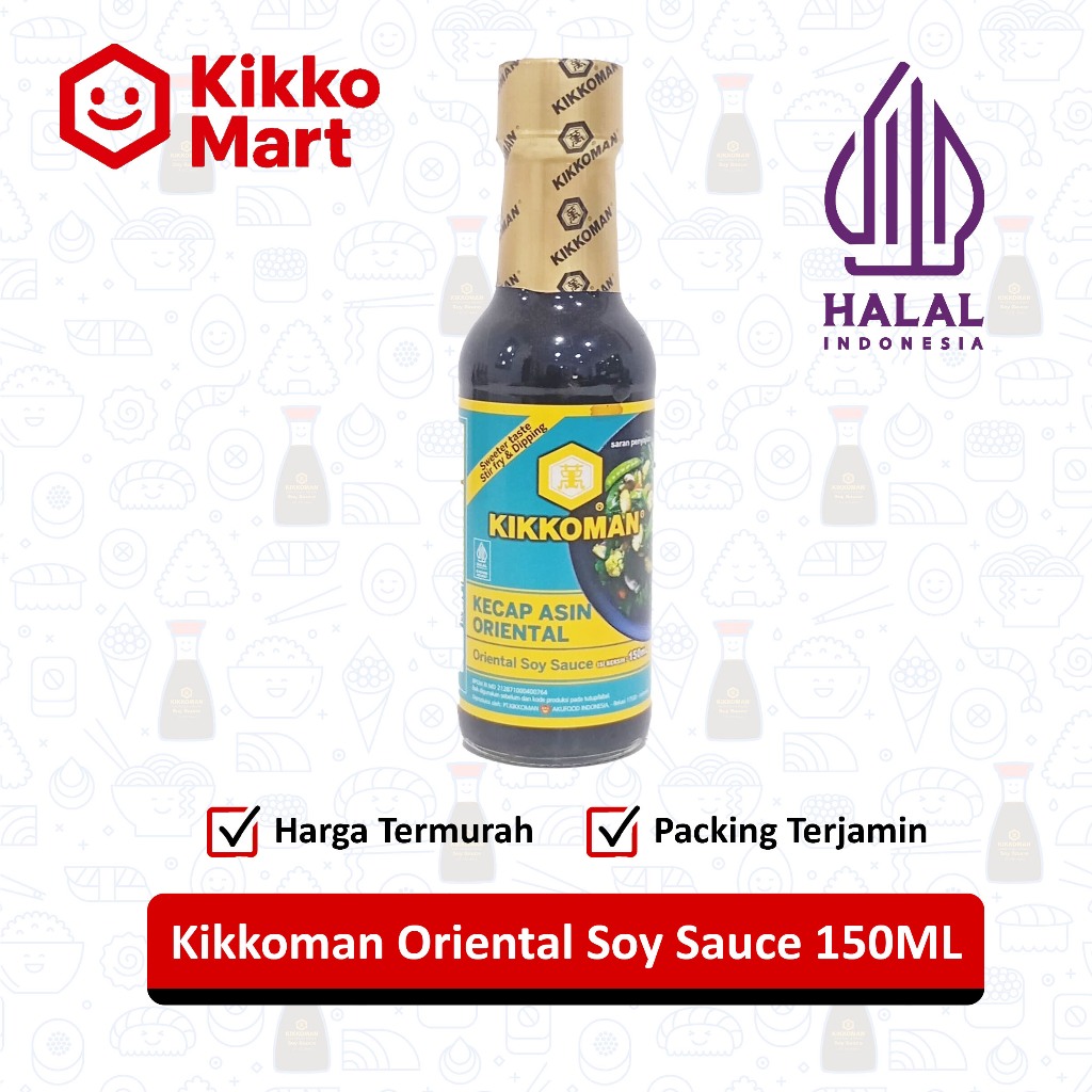 

Kikkoman Oriental Soy Halal 150ml – Kecap Asin Oriental dengan Rasa Lebih Lembut – Cocok untuk Masakan Asia, Tumisan, Saus Celup, dan Marinasi