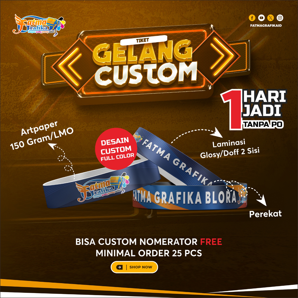 

COD TIKET GELANG CUSTOM EVENT WAHANA KONSER TIKET GELANG TERMURAH DI SHOPEE