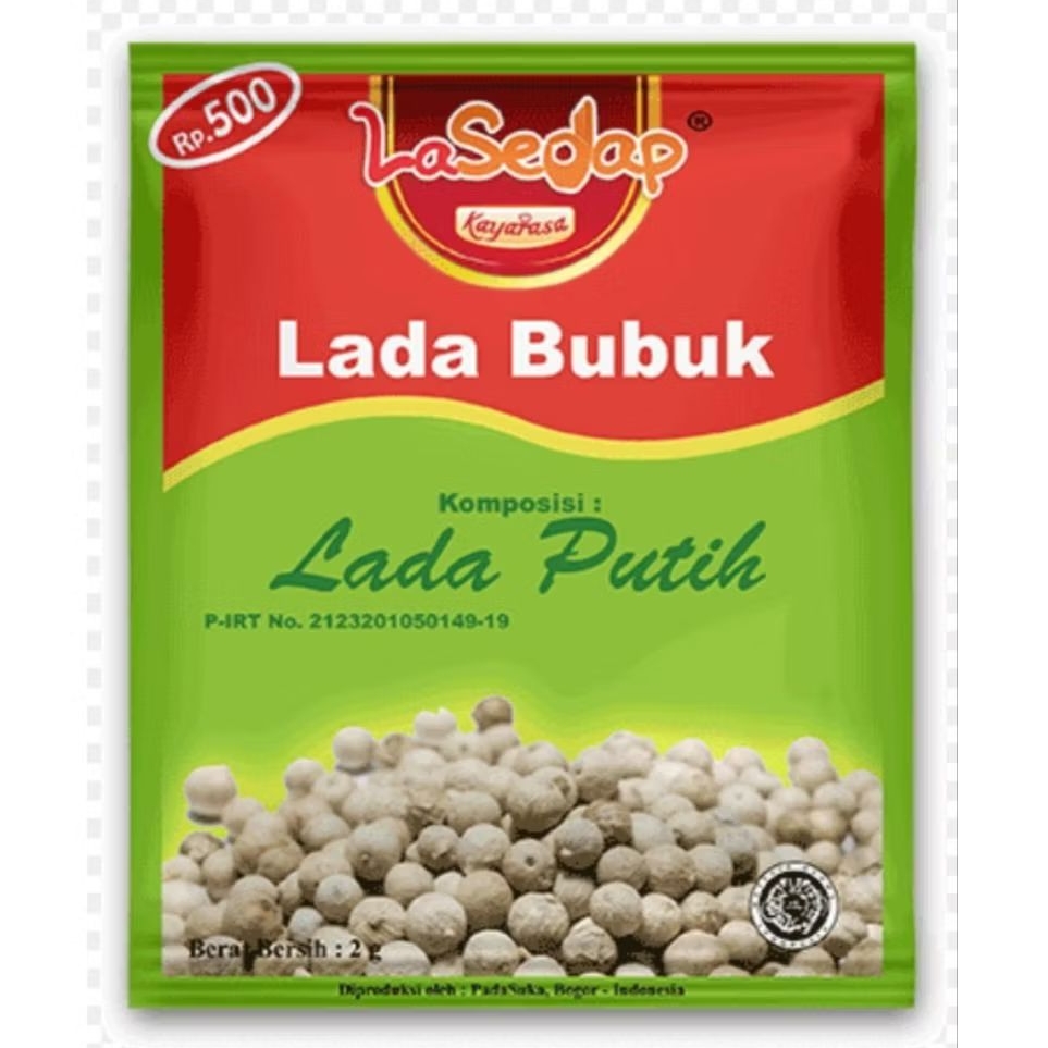 

Lada Bubuk Lasedap Renceng 2Gram isi 10 Bogor