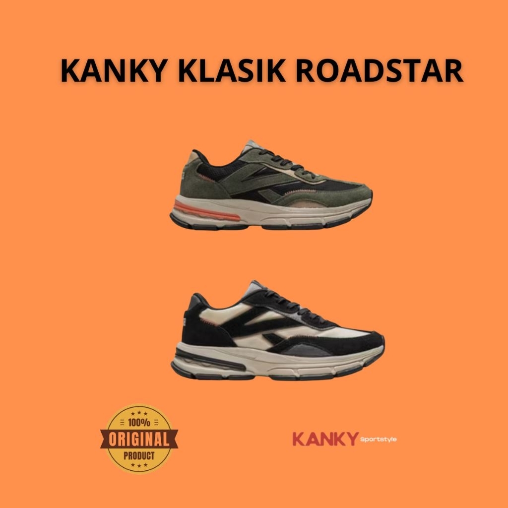 [ORIGINAL] SEPATU  KANKY KLASIK ROADSTAR- SNEAKERS SPORTY PRIA WANITA