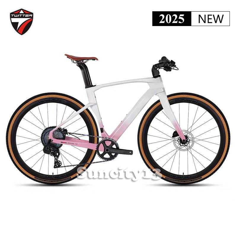 PREORDER Twitter Gravel V3 Flatbar Carbon FULL HYDRAULIC Gravel bike Sepeda Gravel