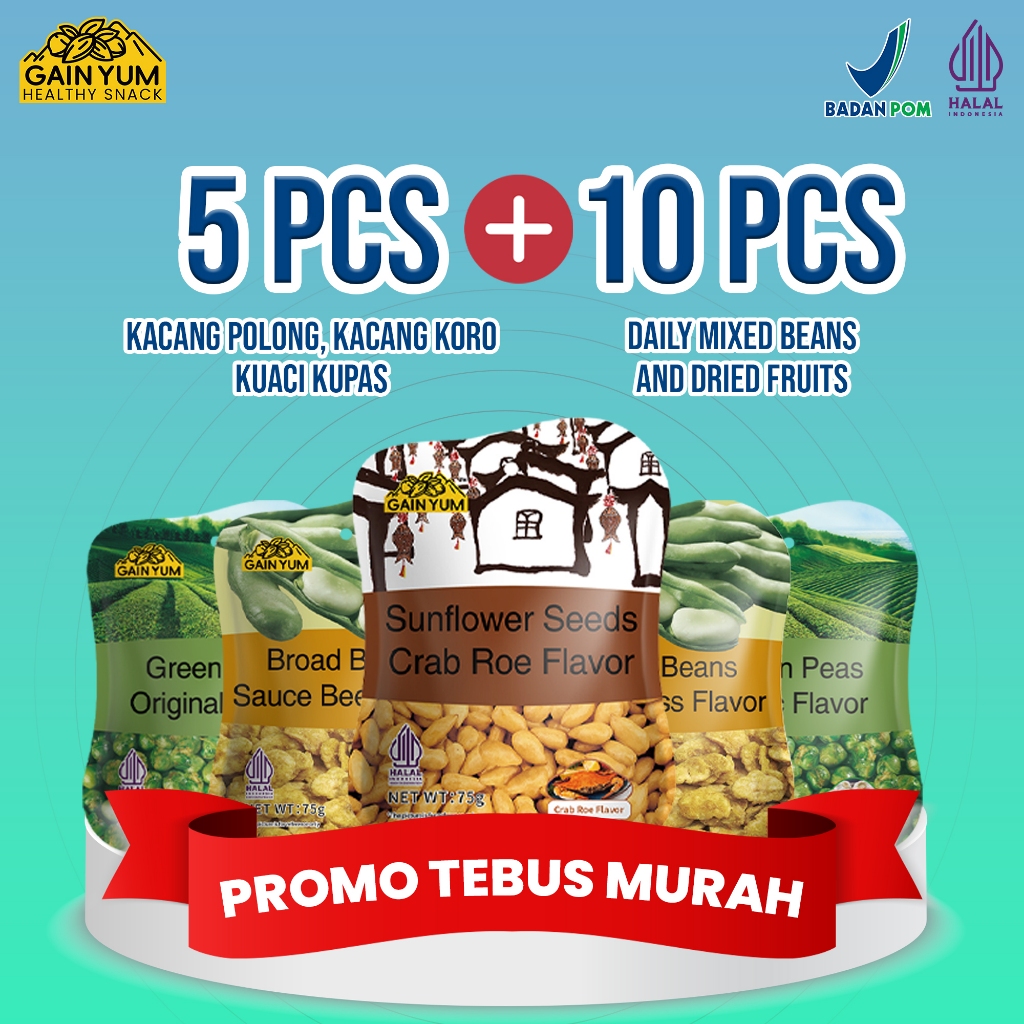 

NEW Gainyum Healthy Snack - PROMO TEBUS MURAH KACANG GAINYUM