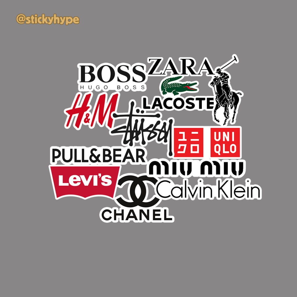 

Sticker Vinyl Clothing Branded Edition-12pcs Sticker