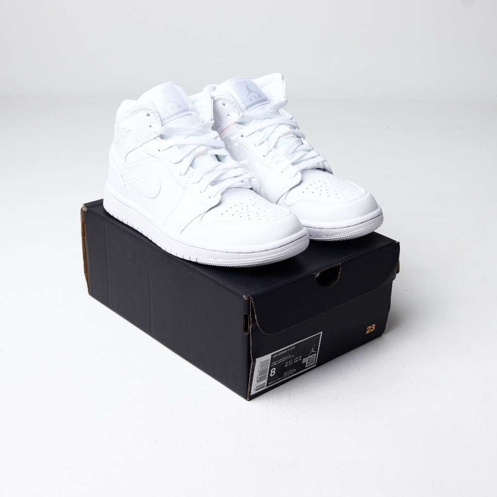 Nike Air Jordan 1 Hi Triple White - AJ 1