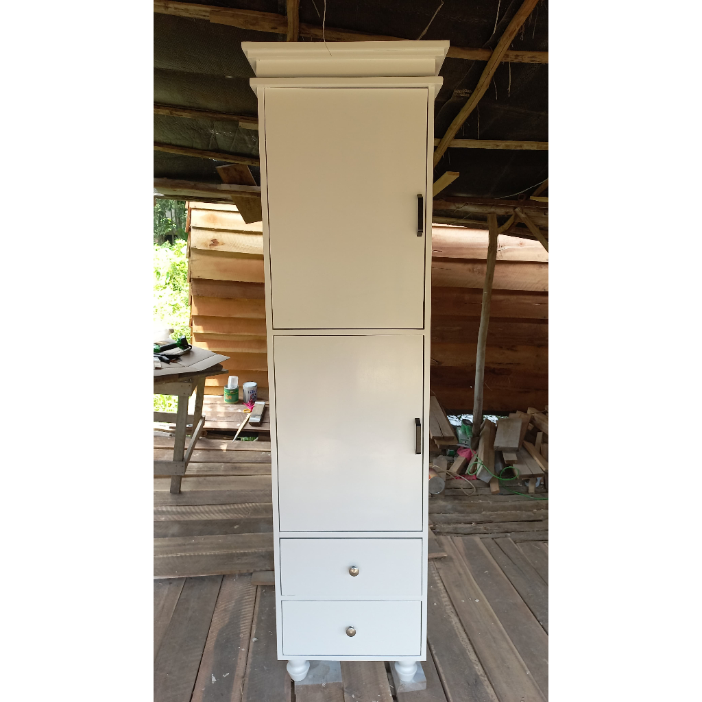 LEMARI SUDUT MINIMALIS /LEMARI HIAS RAMPING MINIMALIS