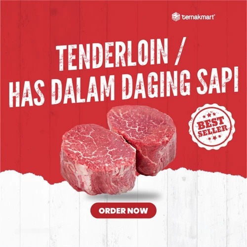 

Ternakmart Jakarta Tenderloin Steak / Lulur Has Dalam Daging Sapi 500gr Masakan Harian