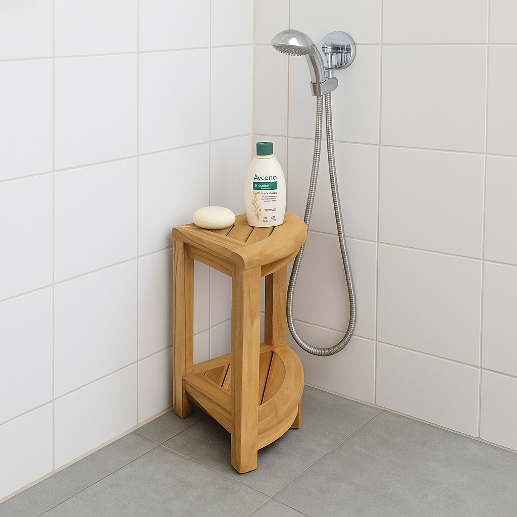 Rak susun kayu serbaguna kayu jati 2 susun.