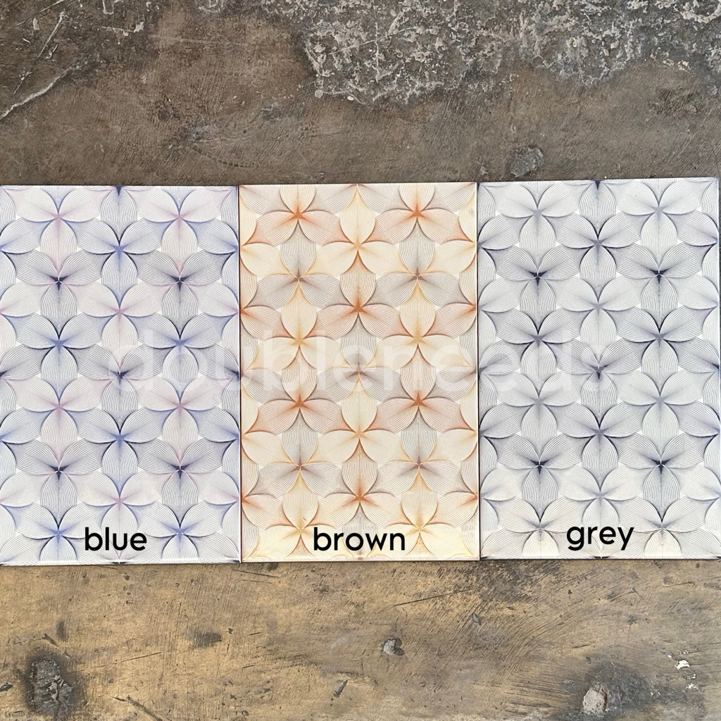 KERAMIK DINDING KAMAR EMERALD 25x40 ASIA TILE / KERAMIK DINDING KAMAR MANDI MOTIF BUNGA / KERAMIK DI