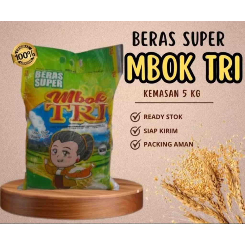 

Beras Super Mbok Tri 5 Kg