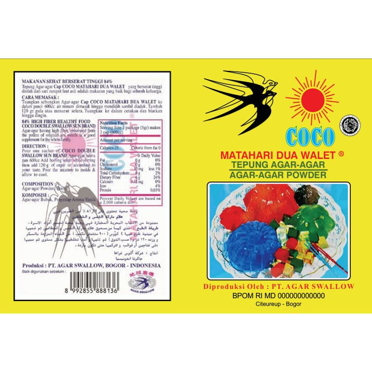 

AGAR-AGAR COCO MATAHARI DUA WALET