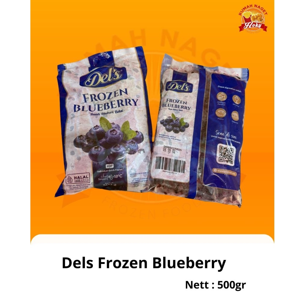 

Dels Frozen Blueberry 500gr
