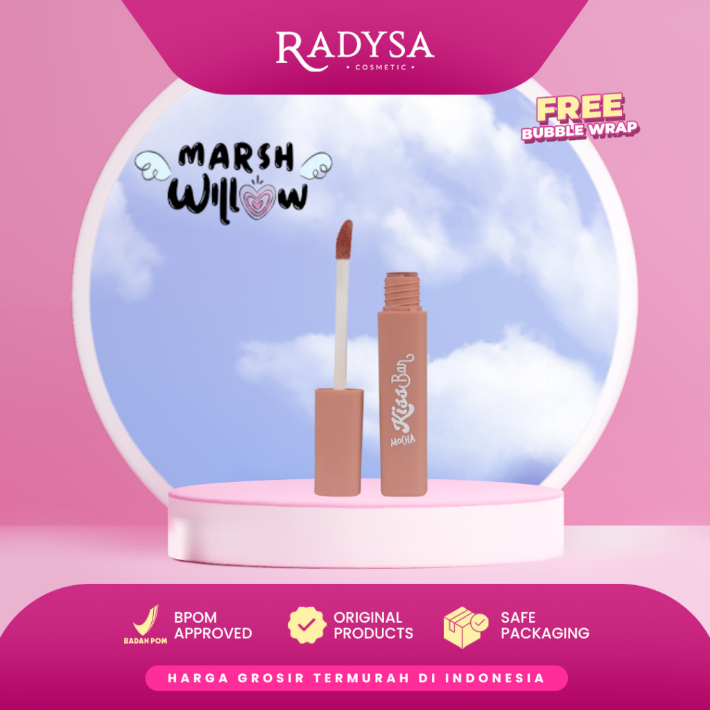 𝐑𝐀𝐃𝐘𝐒𝐀 -  MARSHWILLOW Kiss Bar Lip Cream LipCream