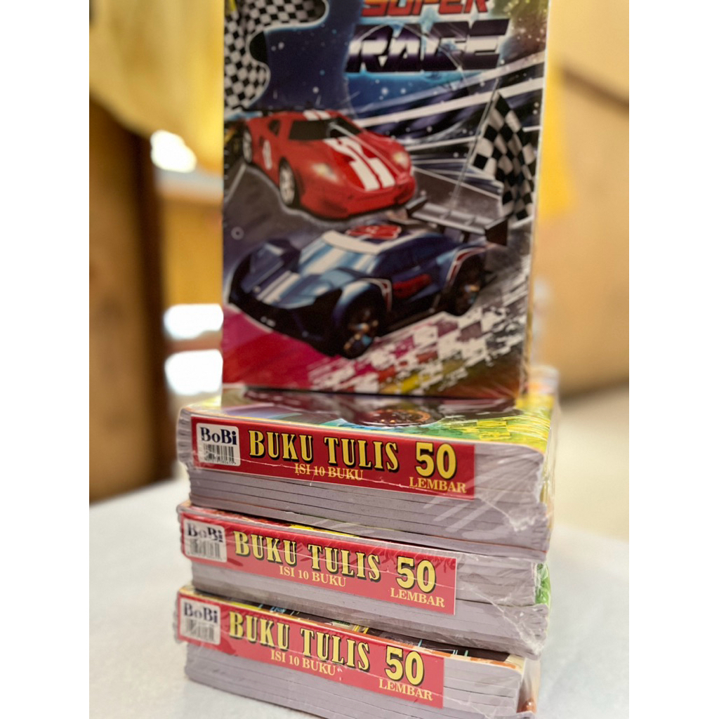 

Buku Tulis Kwarto BOBi 50Lembar ( 10 Buku )