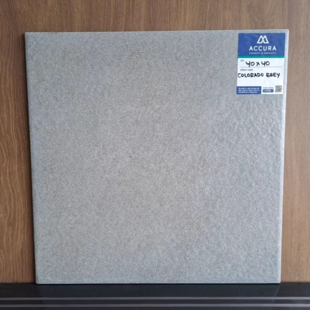(Ongkir Diluar Aplikasi) Keramik Lantai Kasar 40x40 COLORADO GREY Mulia