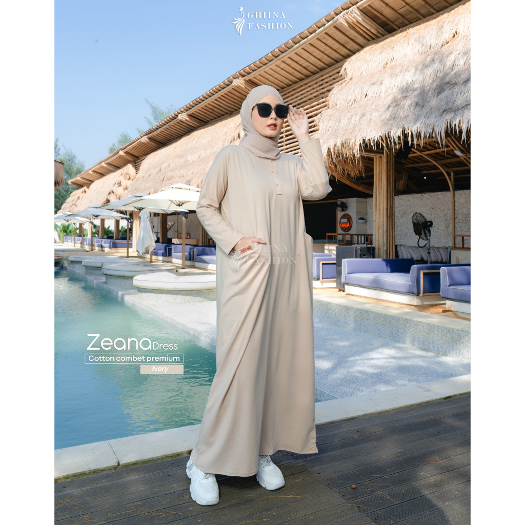 Zeana Dress Cotton Combed - Ghiina Fashion