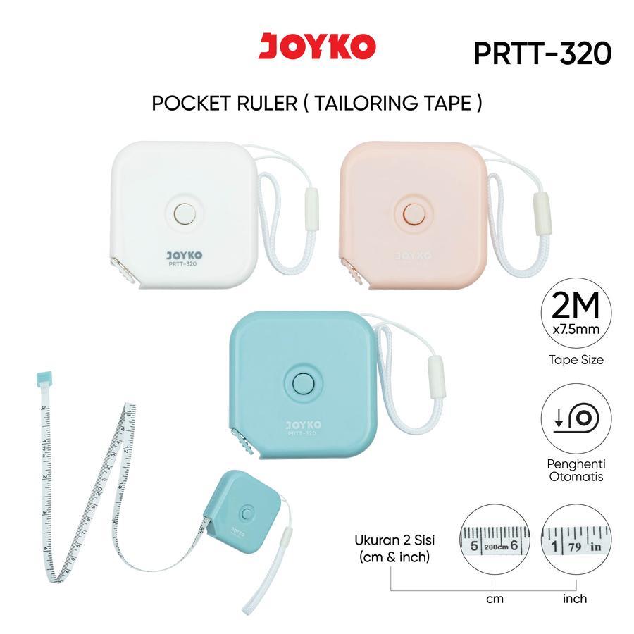 

Pocket Ruler Joyko PRTT-320 2 Meter ( Tailoring Tape Meteran Jahit )