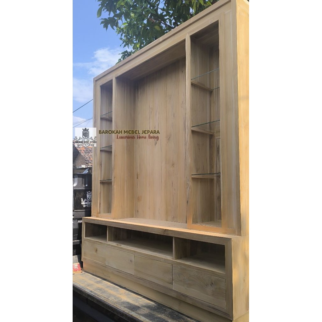 backdrop tv jati super minimalis