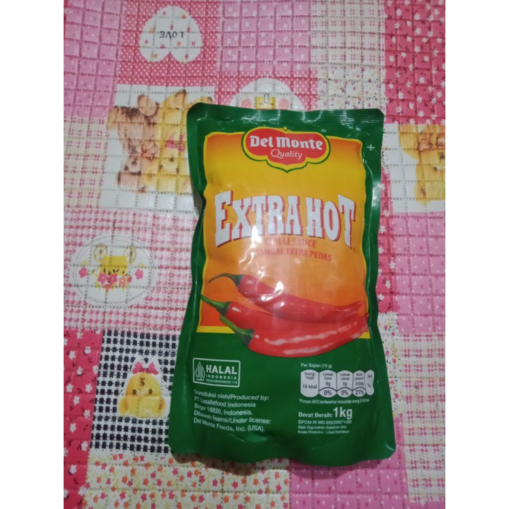 

Del monte extra hot chili 1 kg/ saos del monte extra pedas 1kg