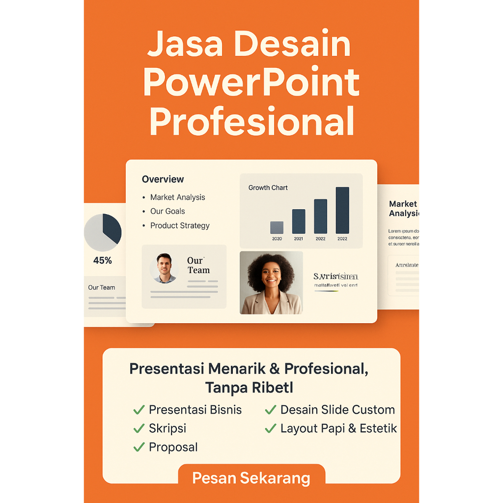 Jasa Pembuatan PowerPoint Profesional - Presentasi Bisnis, Skripsi, Proposal, & Lainnya