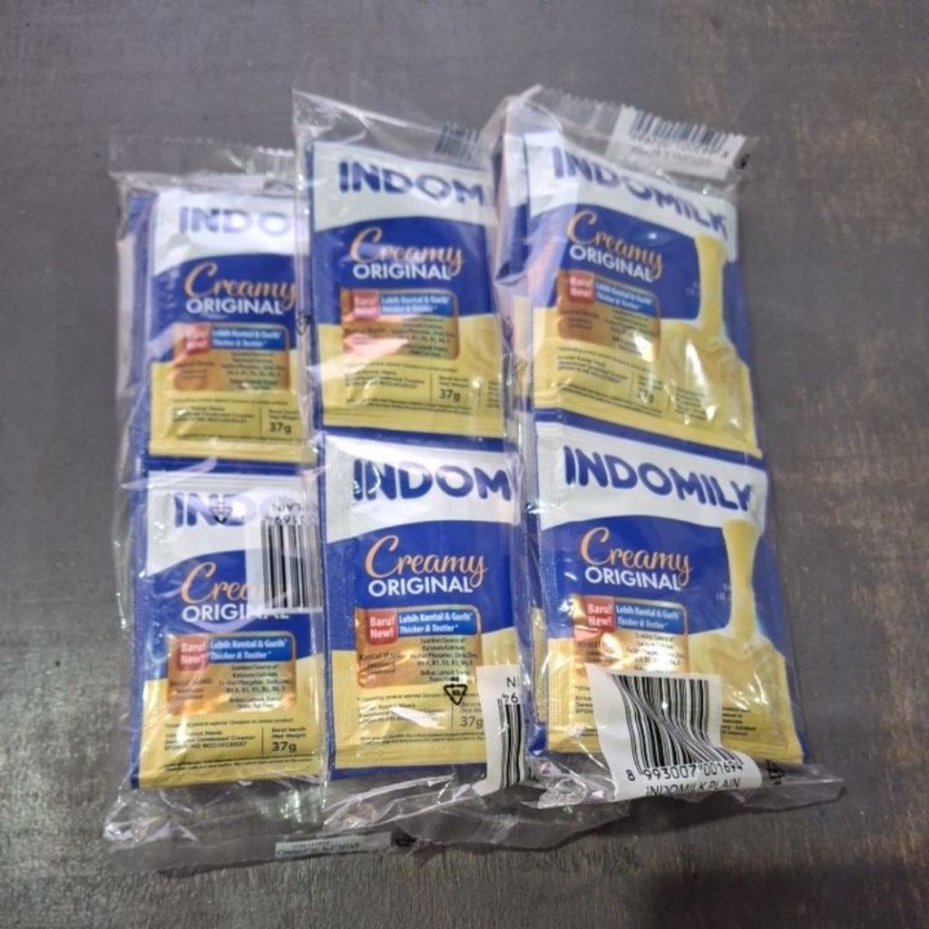 

Susu Kental Manis Indomilk Kemasan Pack Isi 6 Sachet Creamy Original (Plain)