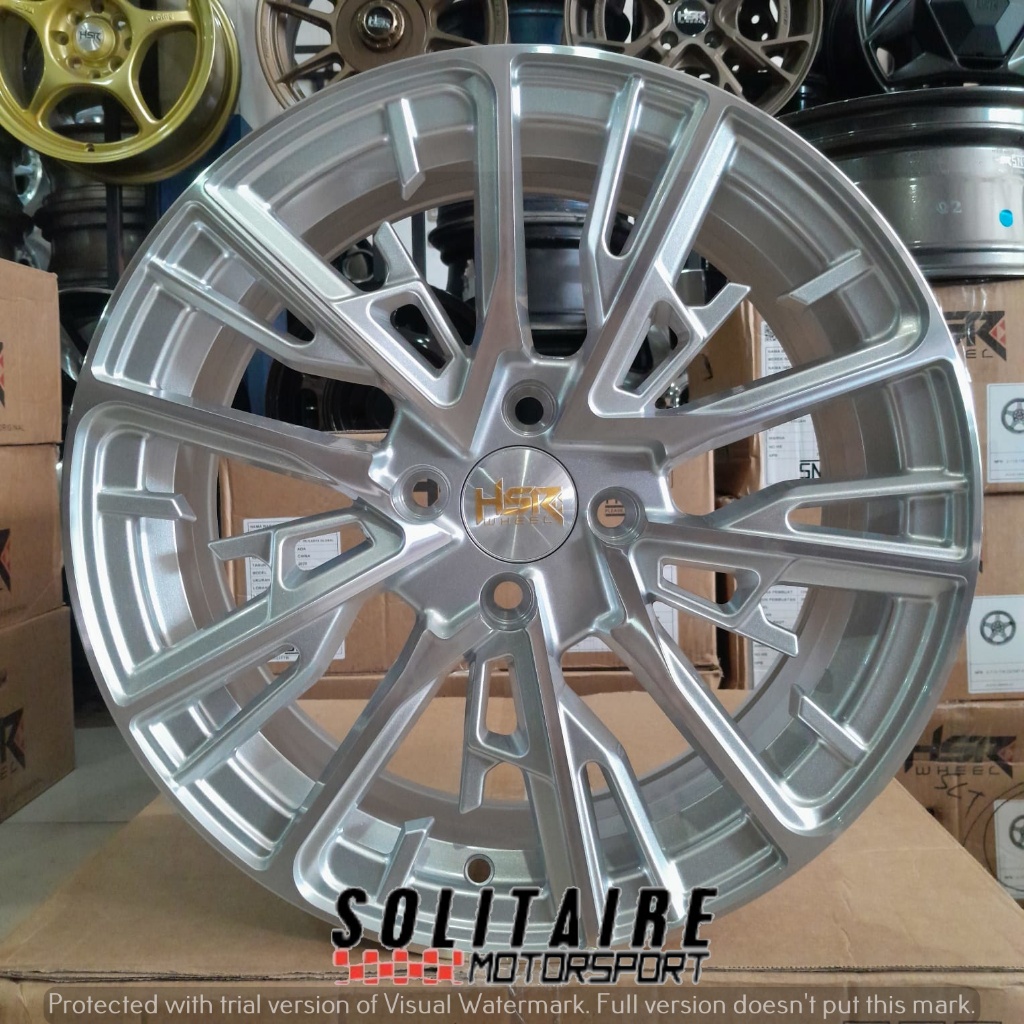 VELG RACING HSR BANUA RING 15 LEBAR 6.5 RATA untuk AYLA AGYA CALYA BRIO IGNIS SWIFT VELG HSR 15