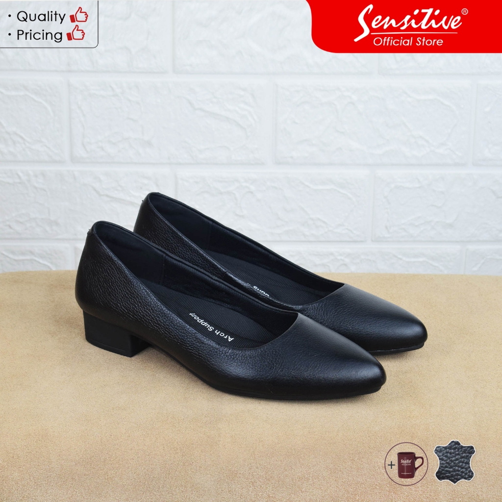 SENSITIVE Sepatu Pantofel Kerja Kulit Wanita SC VIOLA 300