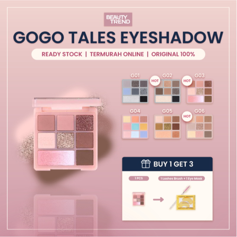 [READY ORI] Gogo Tales Garden Bear Eyeshadow Palette Gogo Tales Eyeshadow Gogo Tales Blush GT405
