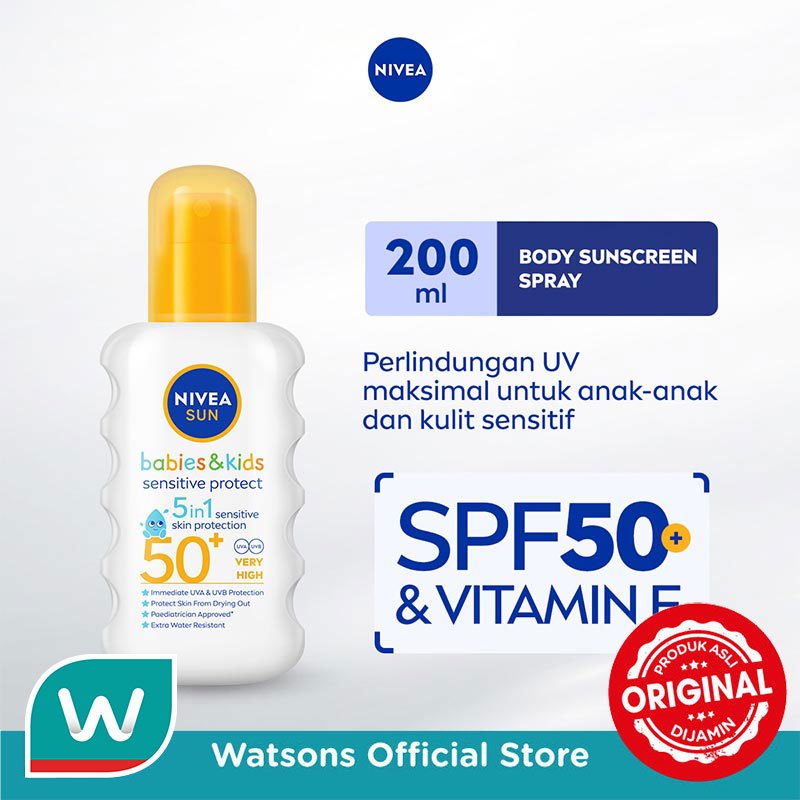 Nivea Sun Kids Body Serum Extra Protect Ultra Sensitive SPF 50+ 200ml - Sunscreen bayi anak sensitif