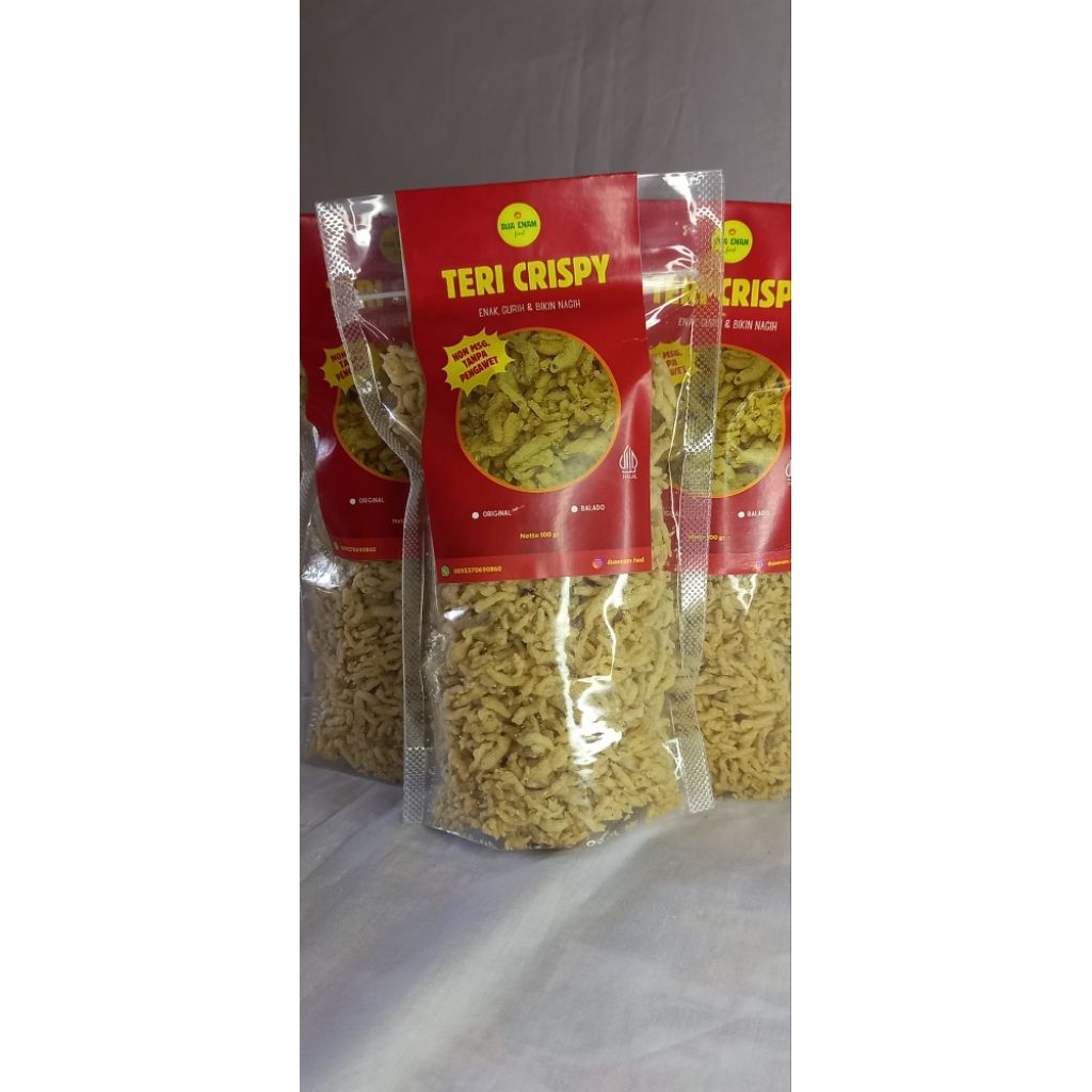 

Teri Crispy Super merk Dua Enam kemasan 100 Gr