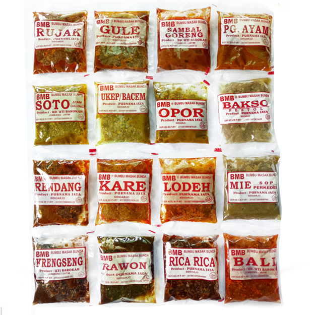 

BMB / Bumbu Masak Bunda / Instan Siap Pakai Saji / Pengiriman Kilat Surabaya